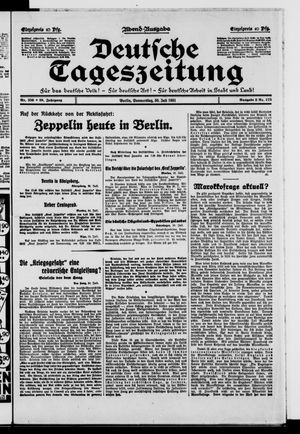 Deutsche Tageszeitung vom 30.07.1931