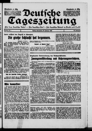 Deutsche Tageszeitung vom 20.02.1932