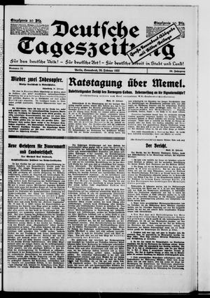 Deutsche Tageszeitung vom 20.02.1932