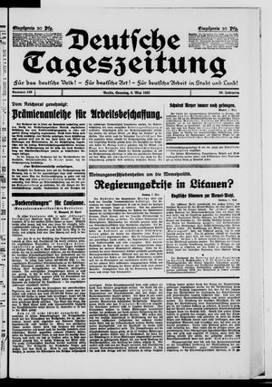 Deutsche Tageszeitung vom 08.05.1932
