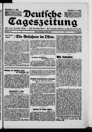 Deutsche Tageszeitung on May 15, 1932