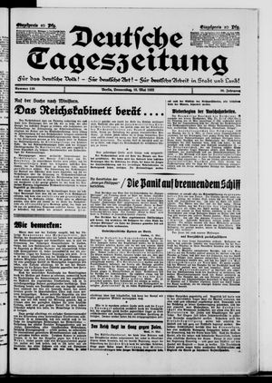 Deutsche Tageszeitung vom 19.05.1932