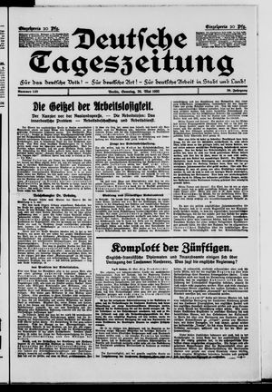 Deutsche Tageszeitung vom 29.05.1932