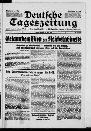 Deutsche Tageszeitung vom 31.05.1932