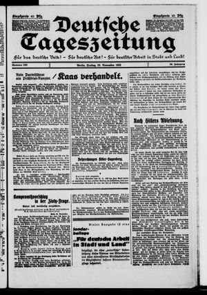 Deutsche Tageszeitung vom 25.11.1932