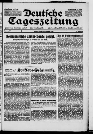 Deutsche Tageszeitung on Dec 23, 1932