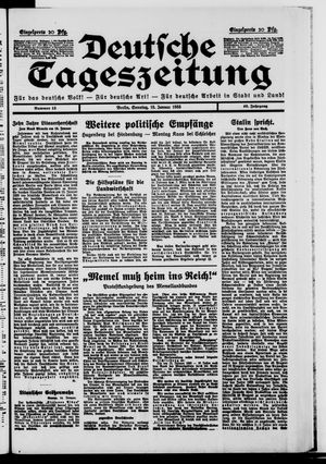 Deutsche Tageszeitung vom 15.01.1933