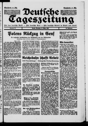 Deutsche Tageszeitung vom 14.03.1933