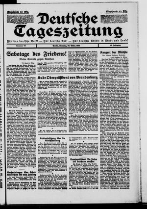 Deutsche Tageszeitung vom 26.03.1933