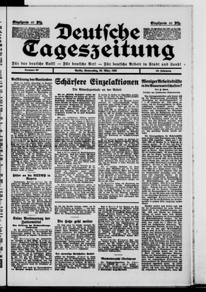 Deutsche Tageszeitung vom 30.03.1933