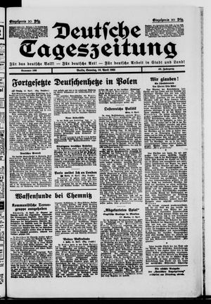 Deutsche Tageszeitung vom 16.04.1933