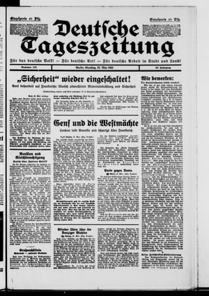 Deutsche Tageszeitung vom 23.05.1933