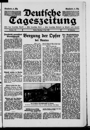Deutsche Tageszeitung vom 06.06.1933