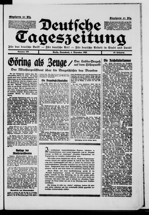 Deutsche Tageszeitung vom 04.11.1933