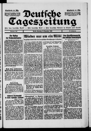 Deutsche Tageszeitung vom 10.12.1933