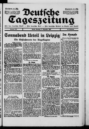 Deutsche Tageszeitung vom 17.12.1933
