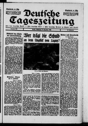 Deutsche Tageszeitung vom 27.12.1933