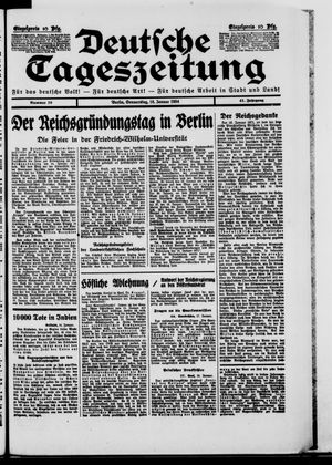 Deutsche Tageszeitung vom 18.01.1934