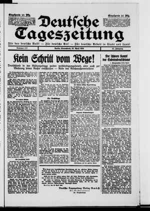 Deutsche Tageszeitung vom 28.04.1934