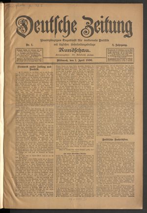 Deutsche Zeitung vom 01.04.1896