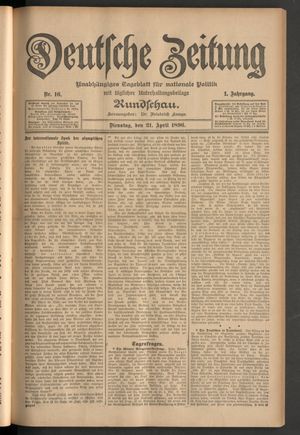 Deutsche Zeitung vom 21.04.1896