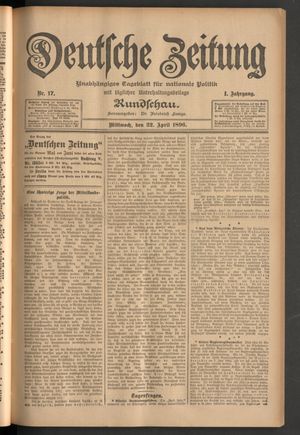 Deutsche Zeitung vom 22.04.1896