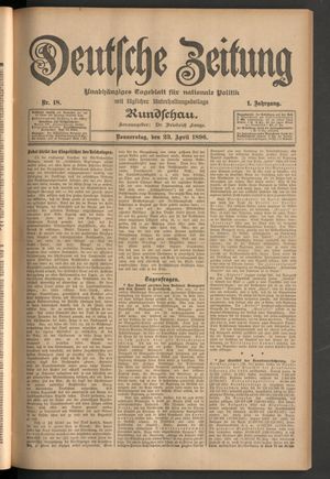 Deutsche Zeitung vom 23.04.1896