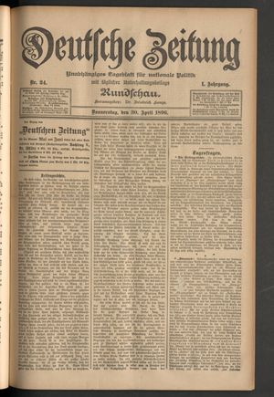 Deutsche Zeitung vom 30.04.1896