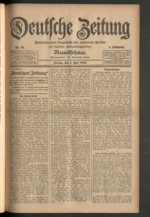 Deutsche Zeitung vom 01.05.1896
