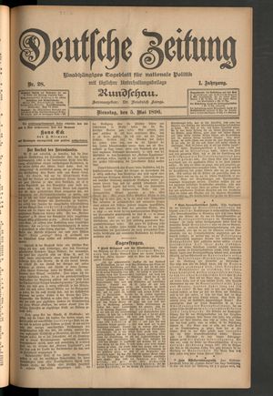 Deutsche Zeitung vom 05.05.1896