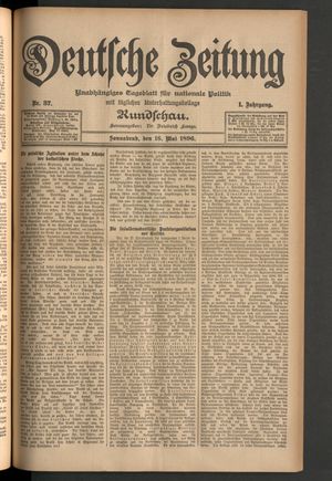 Deutsche Zeitung vom 16.05.1896
