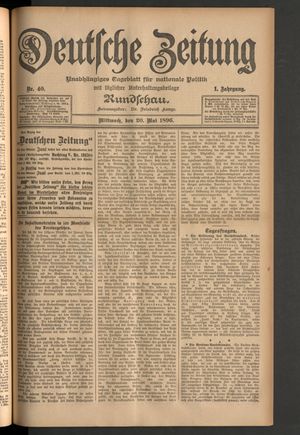 Deutsche Zeitung vom 20.05.1896