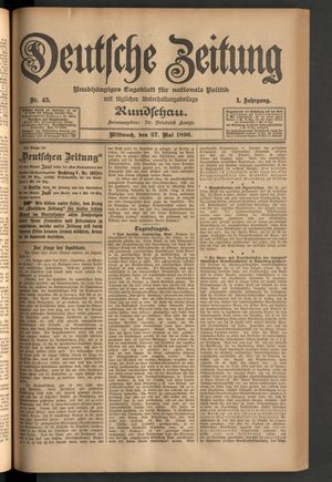 Deutsche Zeitung vom 27.05.1896