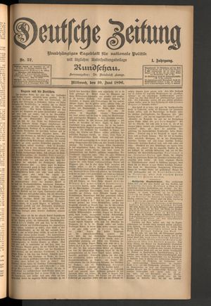 Deutsche Zeitung vom 10.06.1896