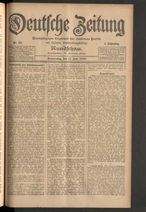 Deutsche Zeitung vom 11.06.1896