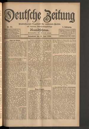 Deutsche Zeitung vom 13.06.1896