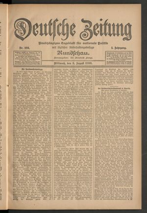Deutsche Zeitung vom 05.08.1896