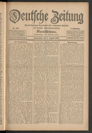 Deutsche Zeitung vom 08.08.1896