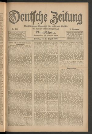 Deutsche Zeitung vom 11.08.1896