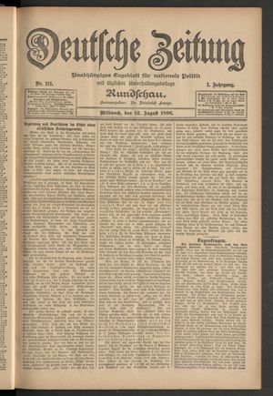 Deutsche Zeitung vom 12.08.1896