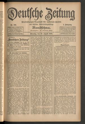 Deutsche Zeitung vom 25.08.1896