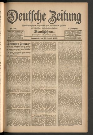Deutsche Zeitung vom 29.08.1896