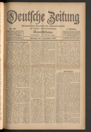 Deutsche Zeitung vom 01.09.1896