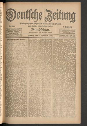 Deutsche Zeitung vom 06.09.1896