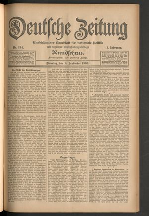 Deutsche Zeitung vom 08.09.1896