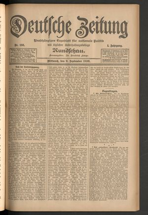Deutsche Zeitung vom 09.09.1896