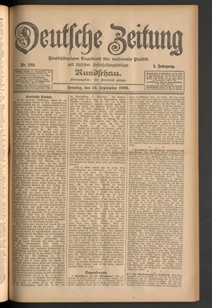Deutsche Zeitung vom 13.09.1896