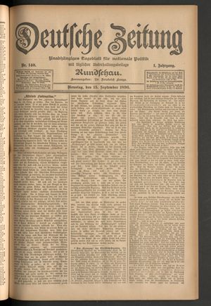 Deutsche Zeitung vom 15.09.1896