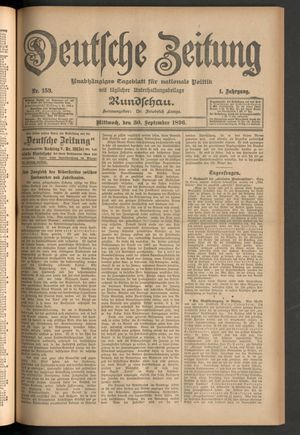 Deutsche Zeitung vom 30.09.1896