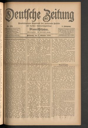 Deutsche Zeitung vom 07.10.1896